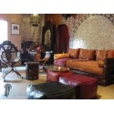 Moroccan White Moroccan square pouffe_ Pouf Leather Ottoman Poof Pouffe pouffes hassock Footstool Beanbag leather pillow