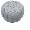 Moroccan Light blue leather pouffe Moroccan design_ Pouf Leather Ottoman Poof pouffes hassock Footstool Beanbag leather pillow